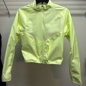 Lime green nike running division zip up